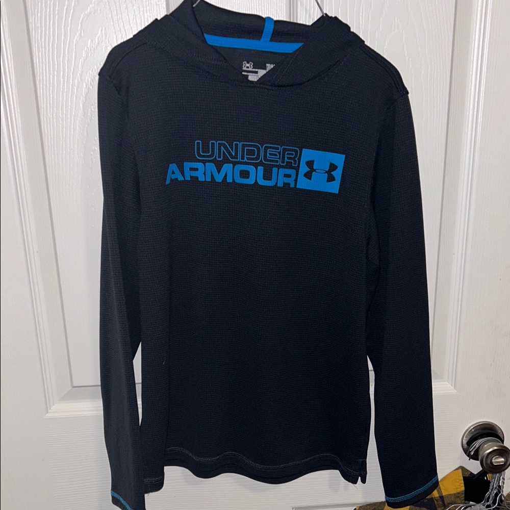 Under Armour Black and Blue Long Sleeve Tee